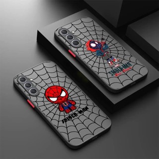 SAMSUNG Web Marvel Spider Man 啞光手機殼適用於三星 Galaxy A52 A53 5G 半