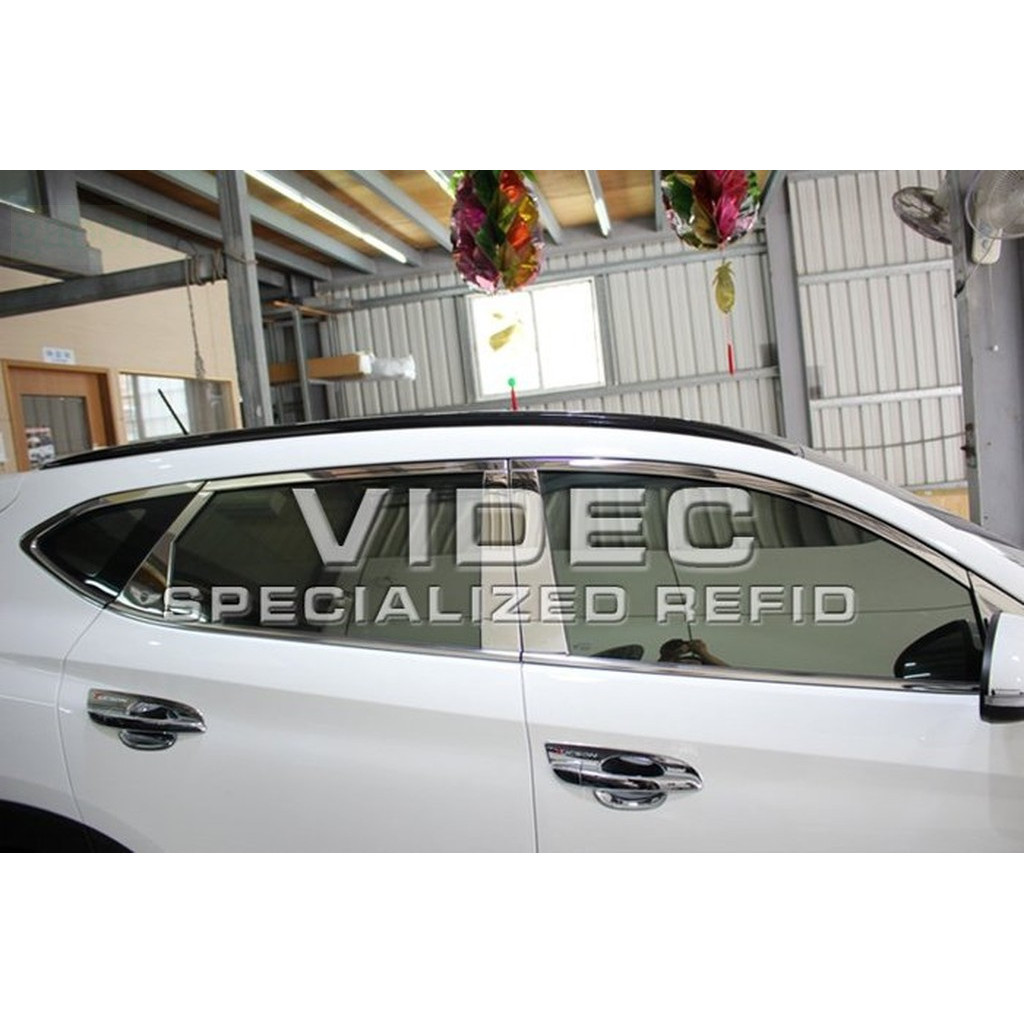 威德汽車精品 HYUNDAI 現代 2016 NEW TUCSON  全車 車窗飾條  中柱飾板 白鐵不鏽鋼 18件式