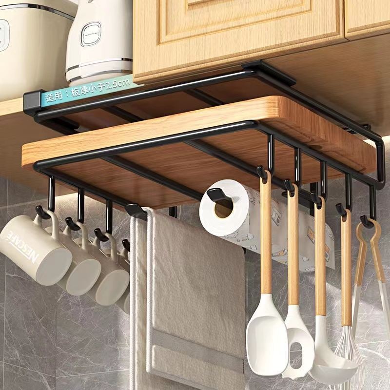 «筷子置物架» 現貨 放菜板的架子廚房免打孔廚櫃下掛架砧板架鍋蓋架案板收納置物架