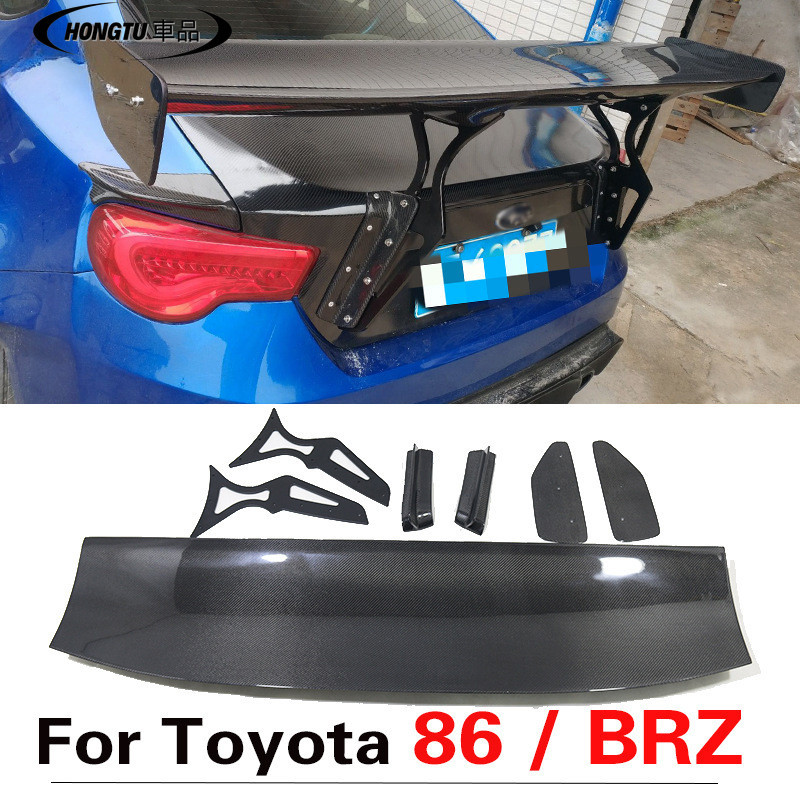 適用Toyota 86 gt86 Subaru  brz改裝碳纖維大尾翼火箭兔頂翼擾流板