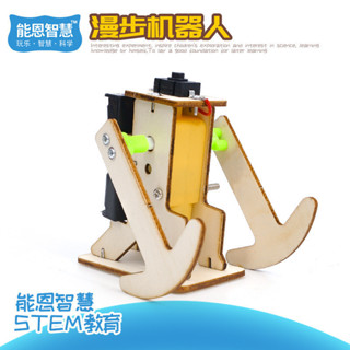 🌈「能恩智慧科學小實驗」漫步機器人 中小學益智科學實驗STEM教育科教模型