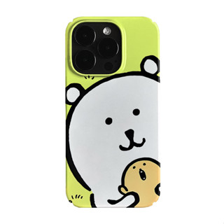 可愛白嘲熊藝術小眾適用高階感卡通iPhone16pro+蘋果15promax菲林手機殼新款13/1214proVIVO9