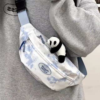 【新店開業，關注有禮】斜揹包 胸包 日系包包 韓版 ins 小眾 扎染 夏天 學生 少女 百搭 輕便 休閒包 斜揹包女