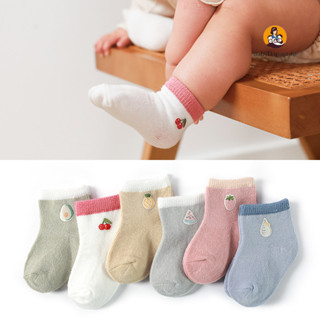 2024春秋新款嬰兒襪卡通配飾新生男嬰精梳棉兒童襪