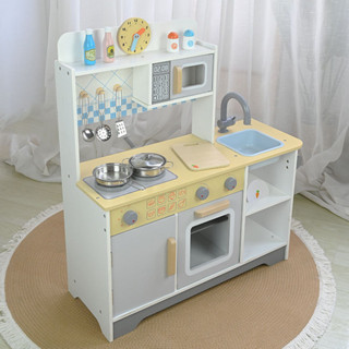 兒童廚房玩具兒童木製簡約廚房幼兒園仿真廚具套裝寶寶煮飯興趣培養過家家玩具