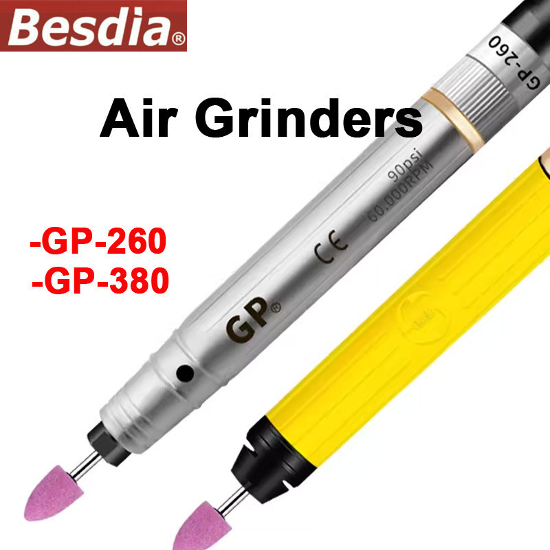 Besdia 空氣研磨機 Precision Type GP-260 高速型 GP-380 空氣研磨機便攜式筆式研磨機