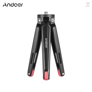 Uurig)andoer 迷你手持旅行桌面三腳架相機支架支架鋁合金 11Lbs 負載能力適用於 DSLR 智慧手機動作運