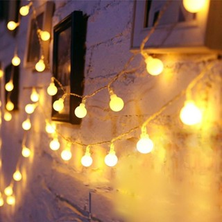 Uurig)球usb燈串房間裝飾聖誕節日派對燈戶外野營裝飾造型吊燈