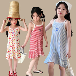 2-7歲童裝 女童吊帶洋裝 寶寶魚尾裙 兒童洋氣裙子