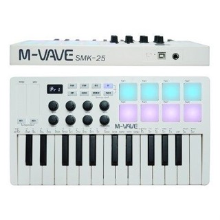 M-vave SMK25 鍵 MIDI 控制鍵盤迷你便攜式 USB 鍵盤可無線連結