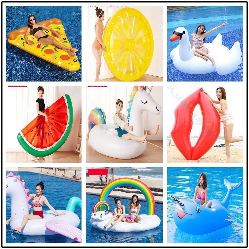 【特價促銷 現貨】水上玩具 充氣浮板 戲水玩具 沙灘玩具  pizza泳圈浮床飛馬水上座椅充氣玩具成人披薩浮排加厚漂浮戲