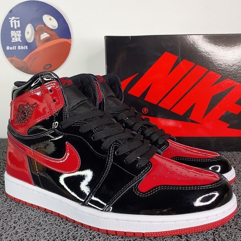 高品質 Air Jordan 1 High OG Patent Bred 漆皮 黑紅 大魔王 555088-063