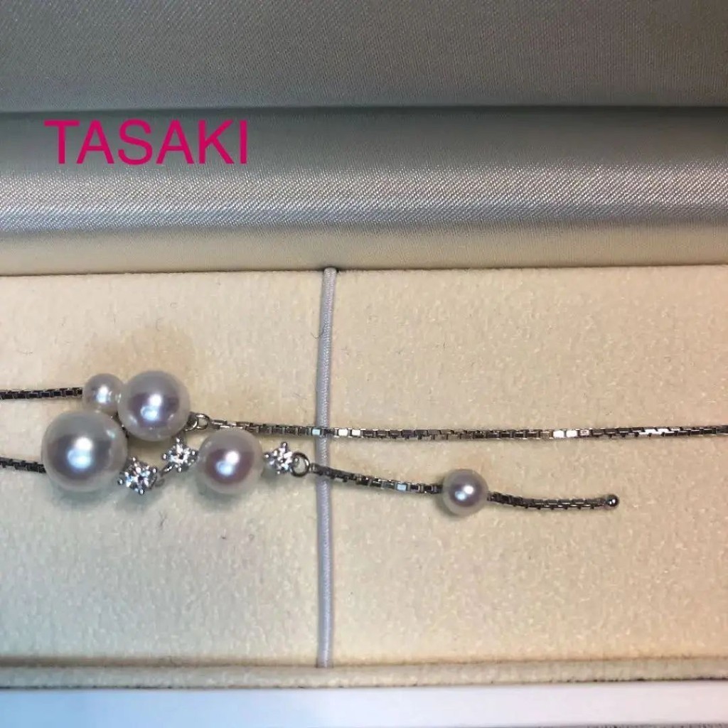 Tasaki 田崎 項鍊 鑽石 珍珠 日本直送 二手