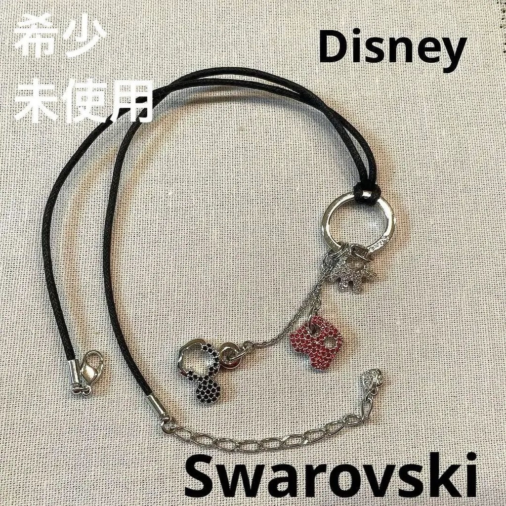 近全新 SWAROVSKI 施華洛世奇 項鍊 頸鏈 米奇 迪士尼 日本直送 二手