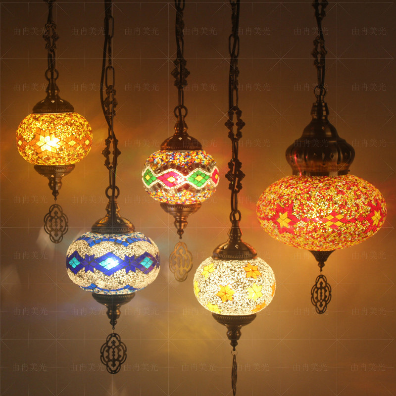 馬賽克吊燈土耳其復古酒吧餐廳清吧檯地中海吊燈創意特色燈具