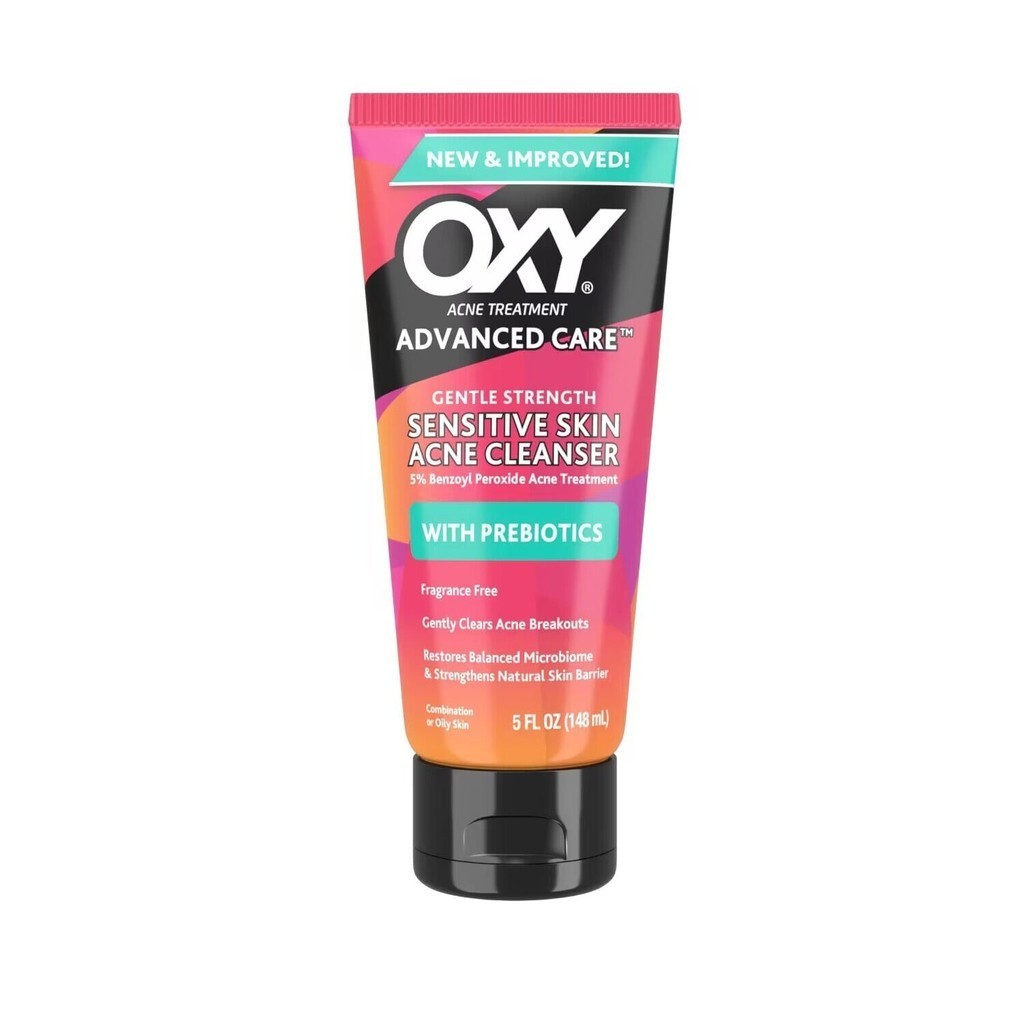 美國正品OXY敏感肌膚洗面乳適合混合性或油性暗瘡皮膚148ml