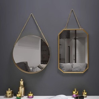 浴室鏡子化妝全身鏡免打孔宿舍廁所洗手間壁掛牆家用鏡穿衣鏡全身