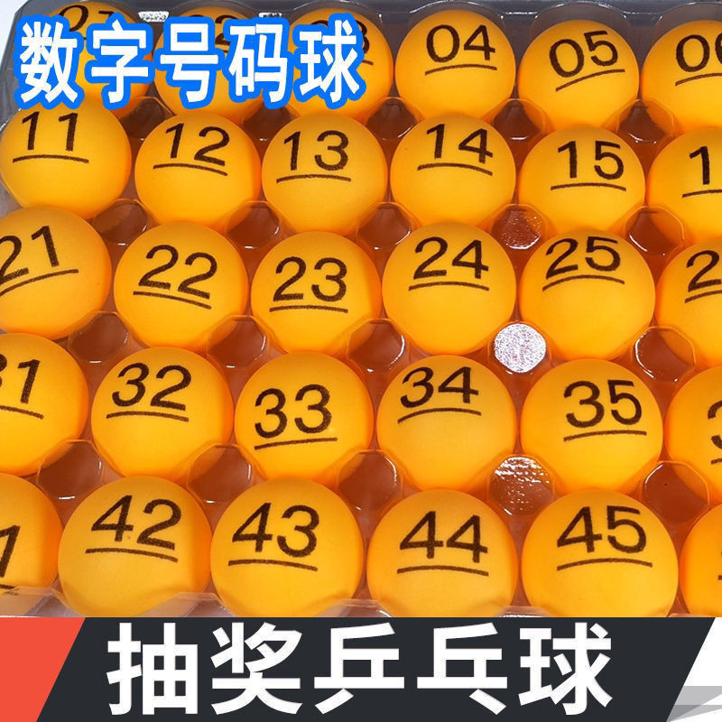 【台灣出貨】抽籤 搖號 01-200號碼 帶字 彩色 博彩 無縫 乒乓 摸抽獎球 數字球 49個抓鬮