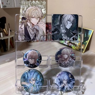 ♡手柄收納包♡ 現貨 立式桌麵吧唧徽章展示架卡片收納盒8展會請賜名片盒掛壁6格名片架