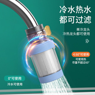 水龍頭過濾器 Faucet filter 水龍頭過濾器萬能介面可拆洗淨水防濺花灑可替換芯家用廚房自來水促銷 現貨 25-