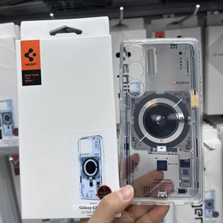 桃園出貨 適用三星S25Ultra限定款Spigen手機保護殼S24U/S23磁吸手機殼s25+全包防摔抗震科技感水晶殼