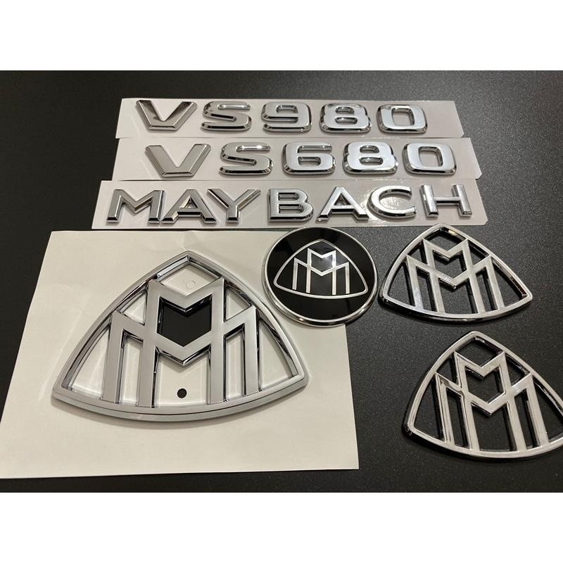 賓士benz賓士V250 V260改裝邁巴赫VS680 VS980車標 賓士V級改裝邁巴赫車標車貼美化換新