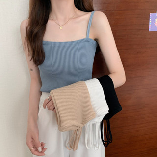 夏日女裝 kuose 春季女裝 短版背心女外穿夏季緊身打底內搭冰絲針織衫網紅美背小可愛上衣潮