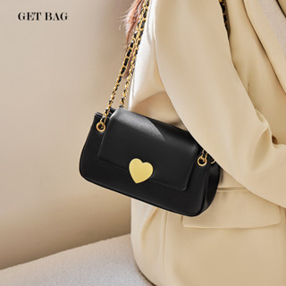 【Get Bag】納蘭度包包2025新款鏈條包女斜挎包白色流行腋下包單肩真皮女包禮物