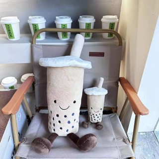 💯 臺灣出貨 趣味珍珠奶茶杯公仔 毛絨玩具 模擬食物飲料 可愛玩偶抱枕 沙發臥室靠枕 靠墊 布娃娃裝飾擺件 生日禮物