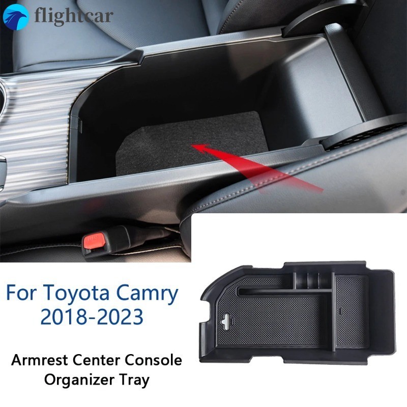 CAMRY (FT)扶手中央控制台收納托盤適用於豐田凱美瑞 Xv70 2018 2019 2020 2021 2022