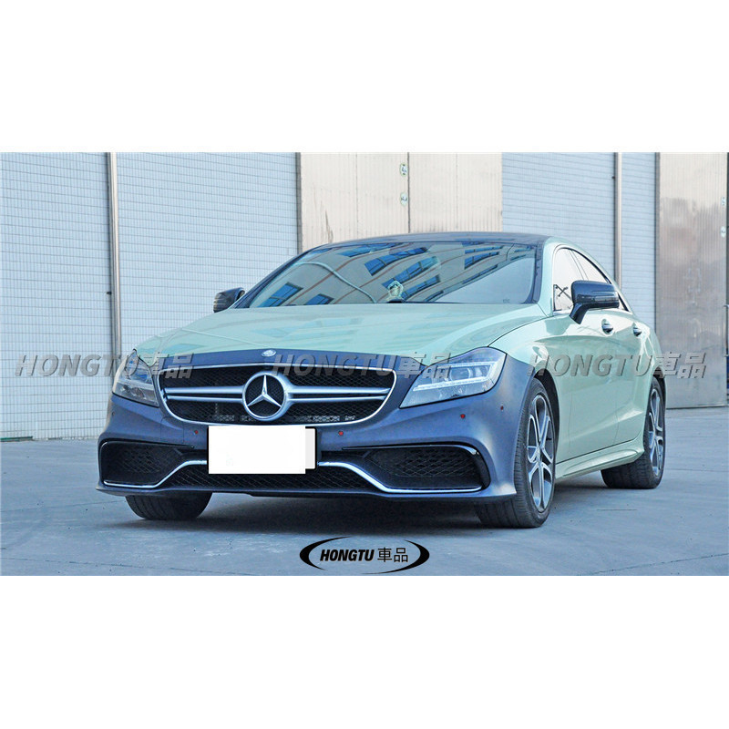 CLS63款包圍保杠適用於賓士 BENZ CLS級W218改裝尾唇尾飾管CLS63款套件 2015-2018