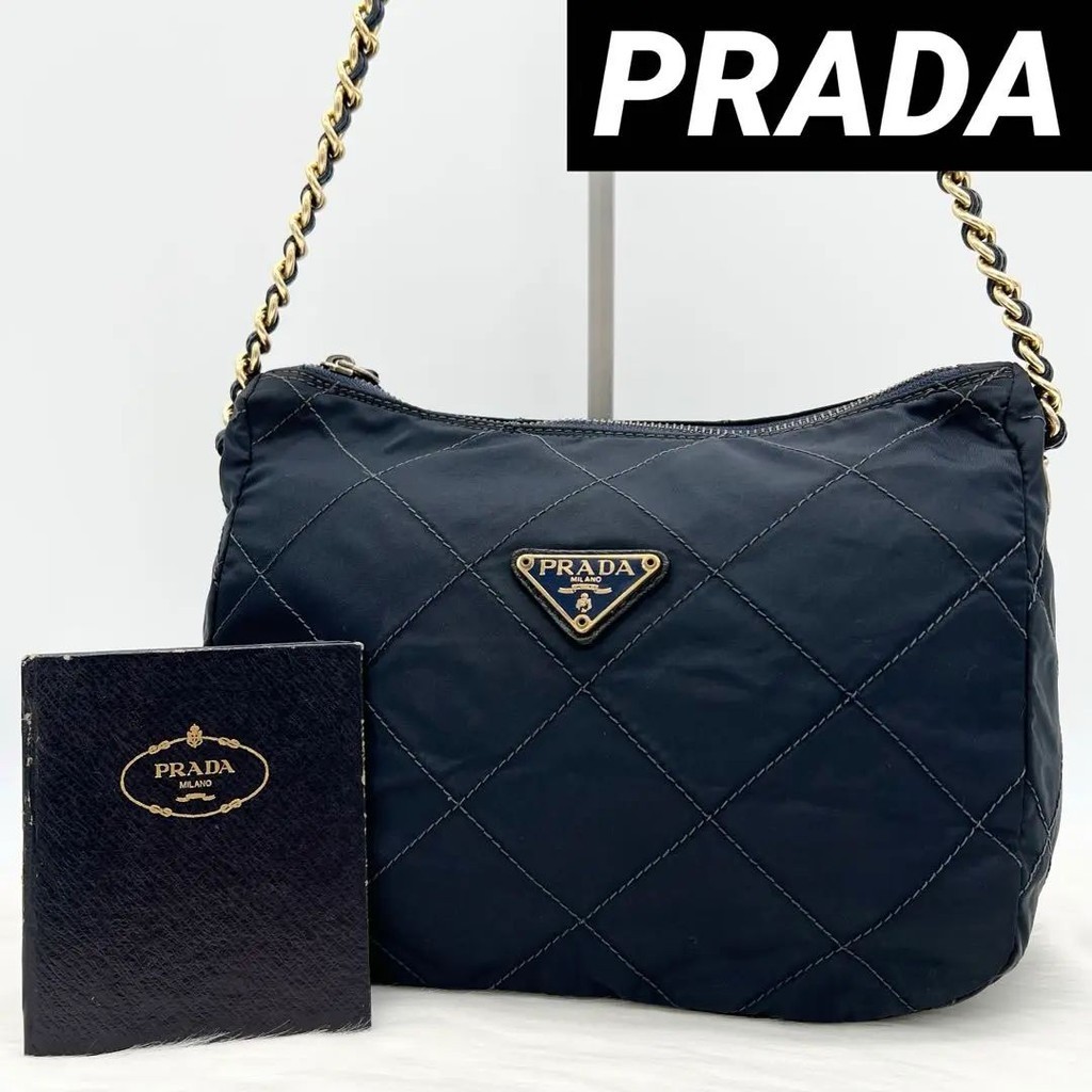 PRADA 肩背包 鍊帶包 Tessuto mercari 日本直送 二手