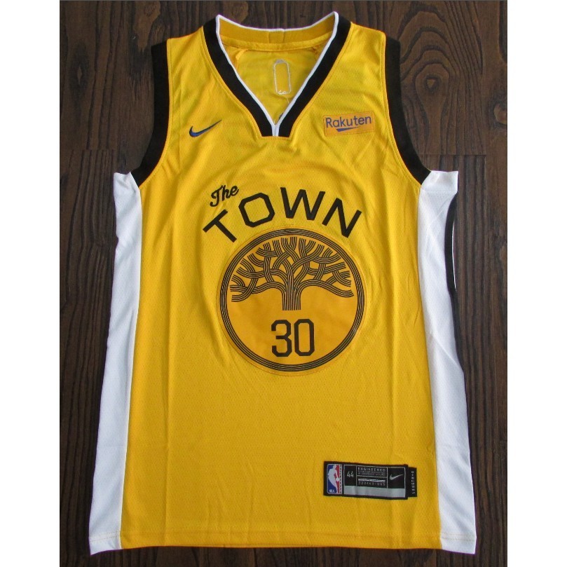 【10款】NBA球衣金州勇士隊30號CURRY 19-20賽季獎勵版黃色籃球球衣