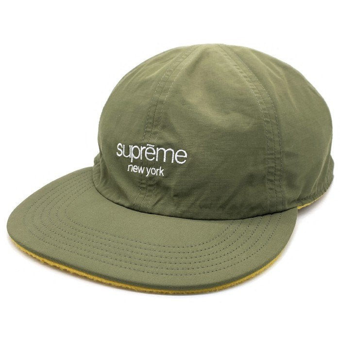 SUPREME毛絨外套 帽Classic Logo棉 20AW 黃色 尼龍 日本直送 二手