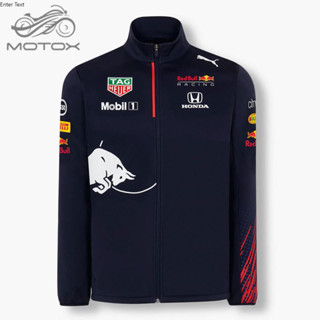 【蝦皮最低價】2021新款F1賽車服 長袖紅牛外套 車隊風衣 春秋冬裝 Red Bull夾克 車隊服 男女長袖外套