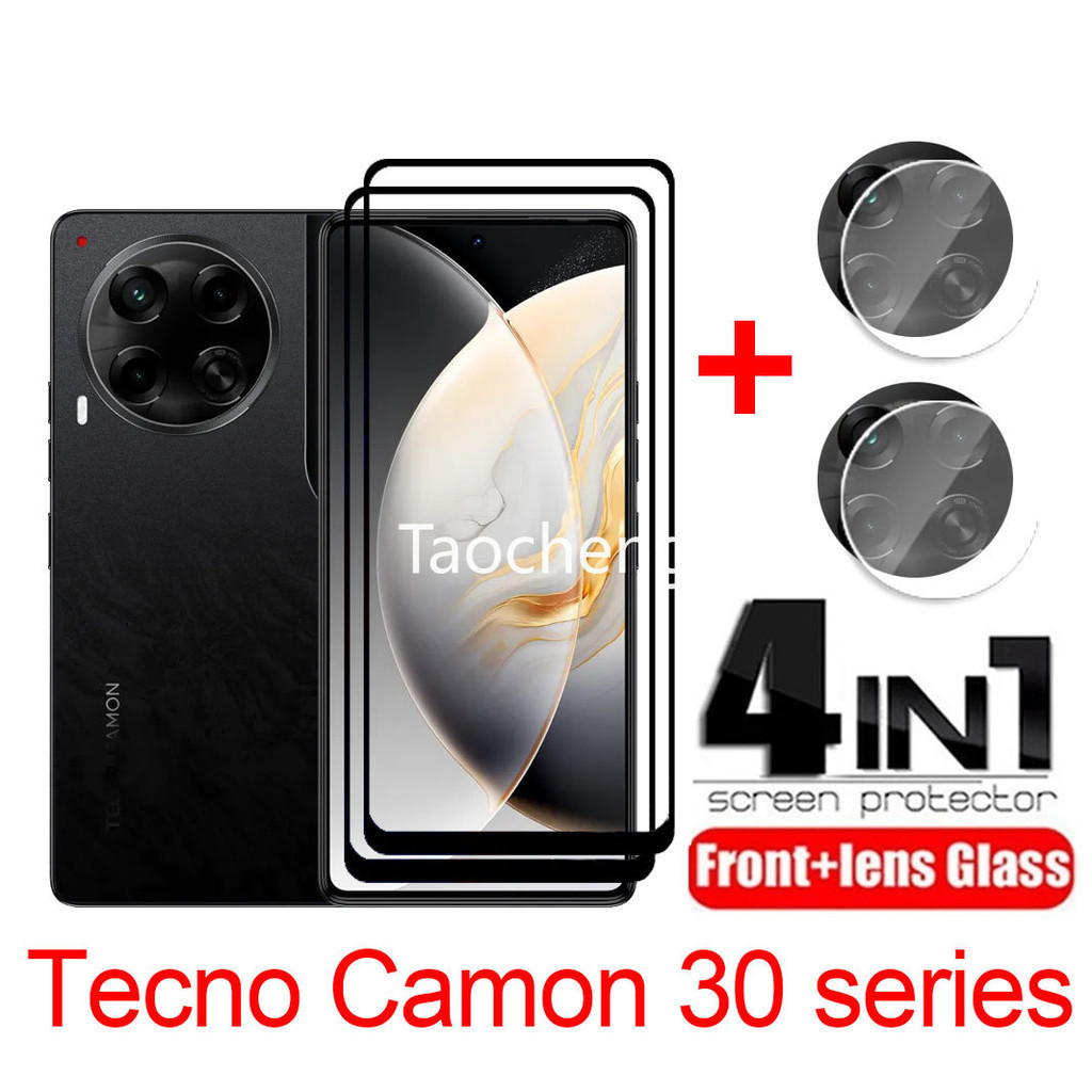 Tecno Camon30Premier 4G 5G 2024 Gobal 屏幕保護膜玻璃膜後鏡頭相機 2 合 1 4