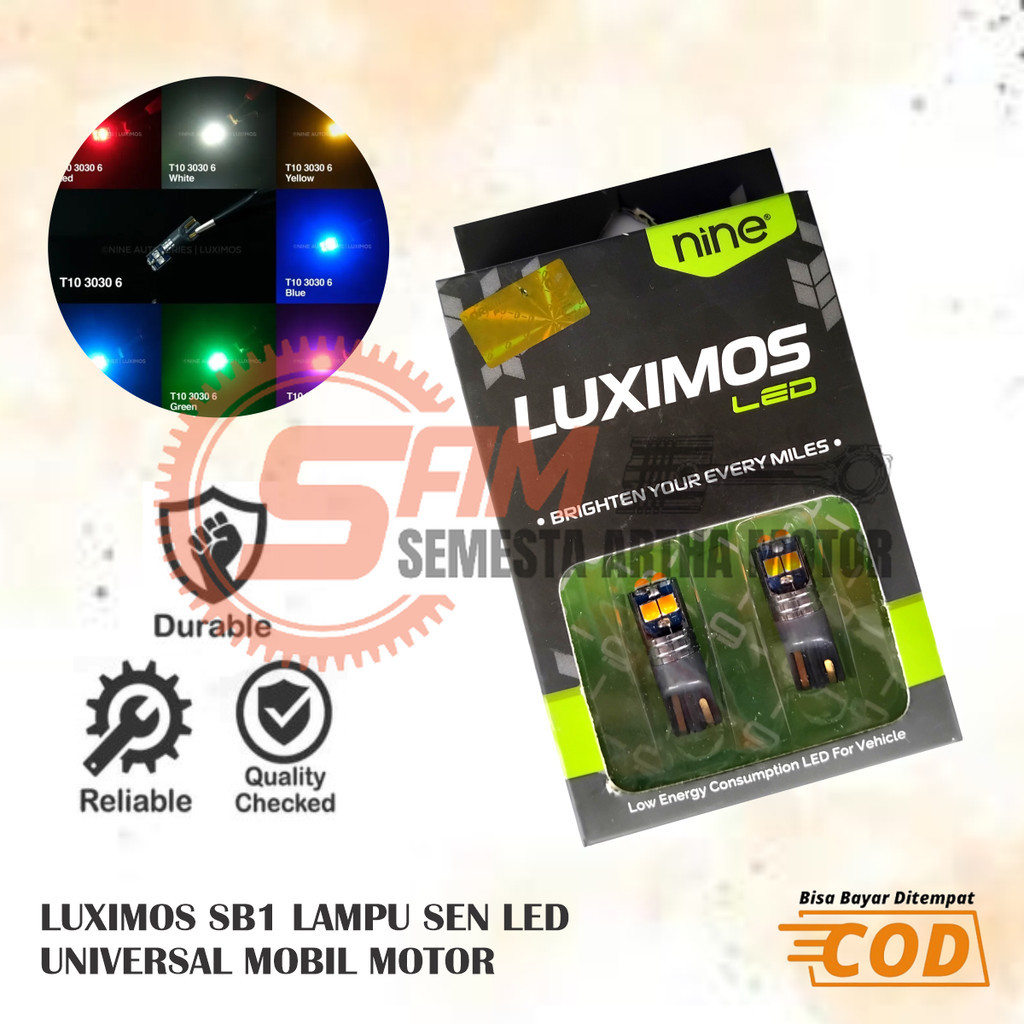 Luximos T10 SB1 3030 Twilight Light Sen LED 摩托車車 By Luminos