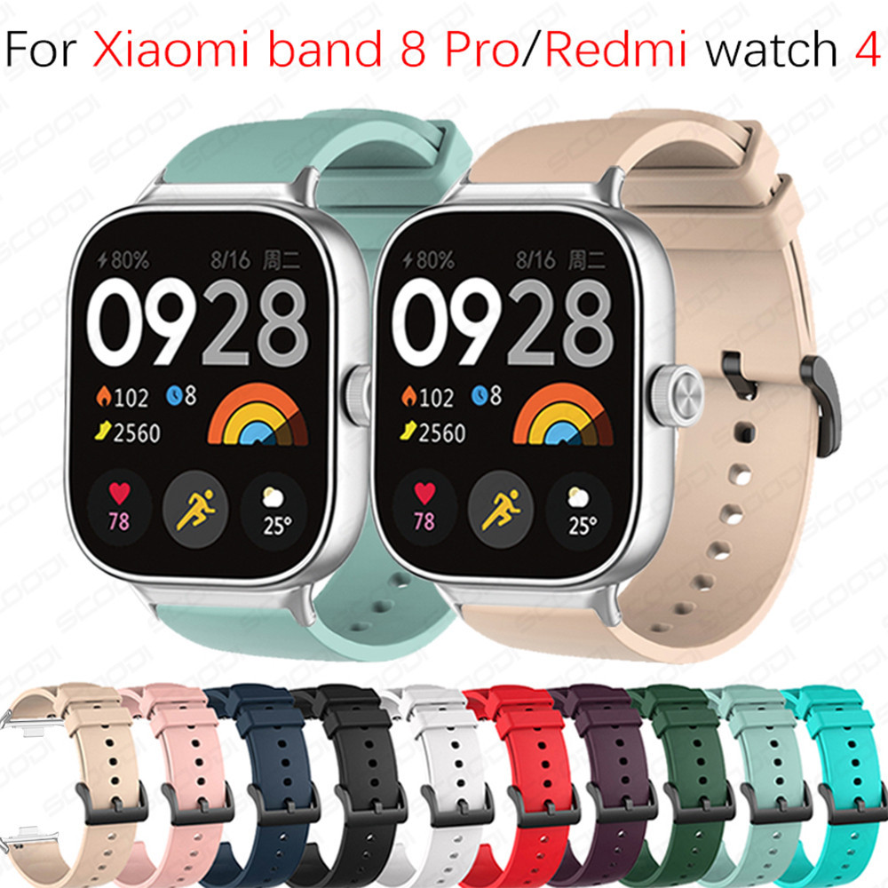 XIAOMI 適用於小米 Smart Band 8 Pro / Redmi Watch 4 智能手錶更換錶帶的軟矽膠錶帶