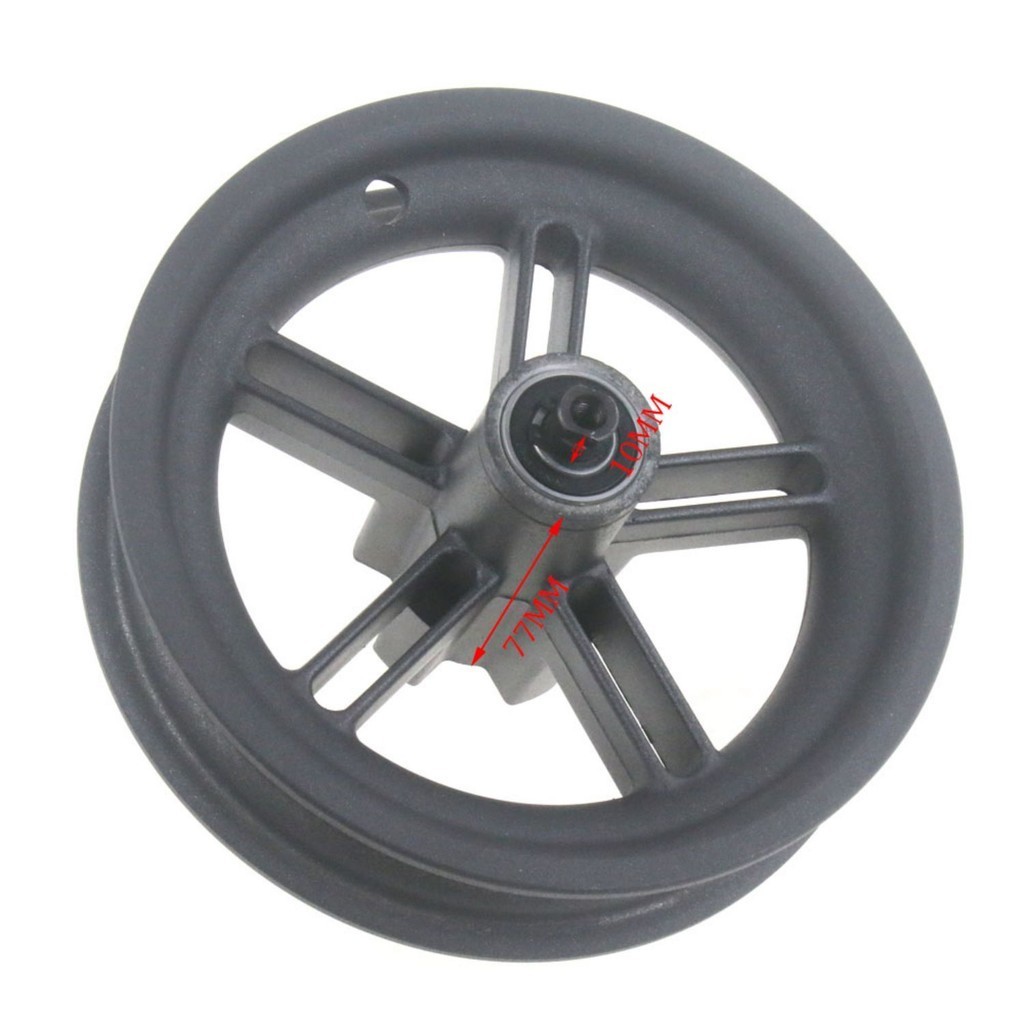 用於小米電動滑板車Pro輪轂 二代踏板車後輪子鋼圈+10cm長軸馬達