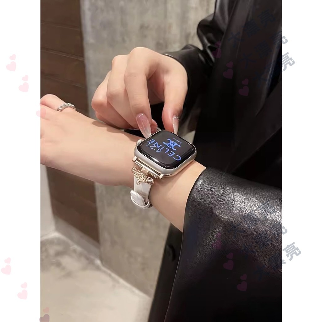 臺灣現貨夏季新款 APPLE WATCH 竹節紋錶帶 西太后錶帶 S8 S7 S9 iwatch全系列 女士錶帶