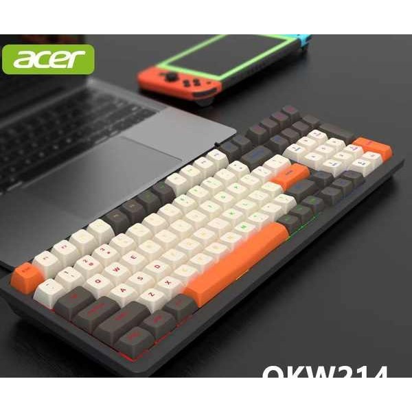 包郵宏基acer機械鍵盤100鍵3色球形鍵帽磁吸上蓋金屬面板全鍵無衝