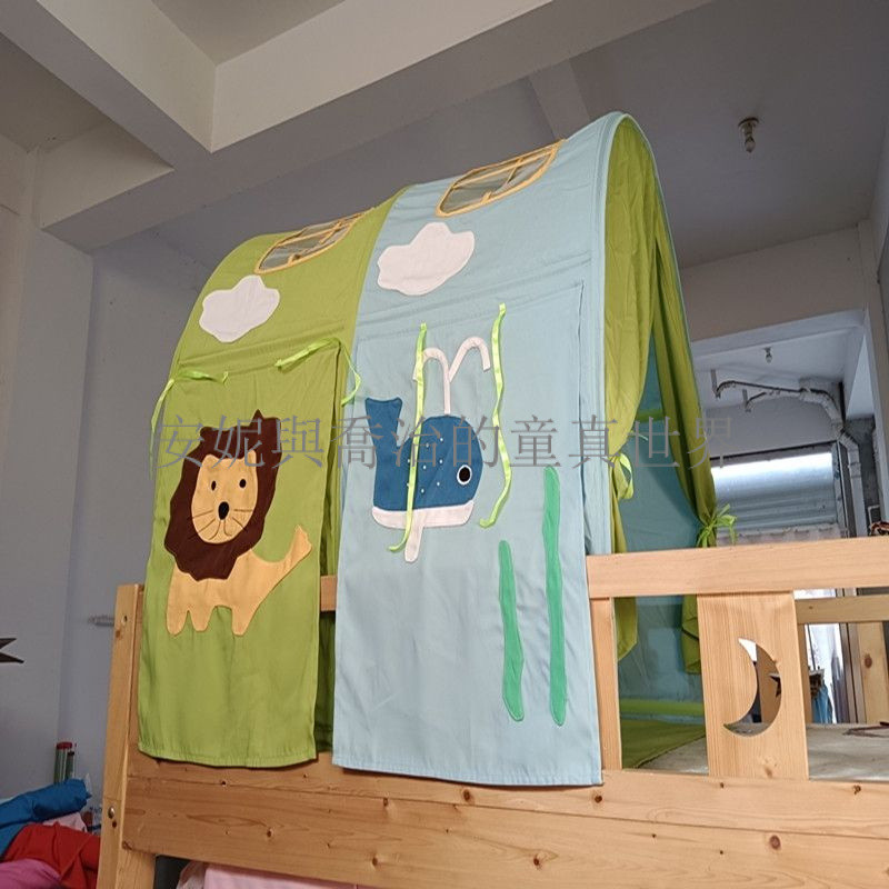 【訂製】兒童遊戲玩具睡覺女孩帳篷房子遮光公主分床室內神器床上城堡男孩