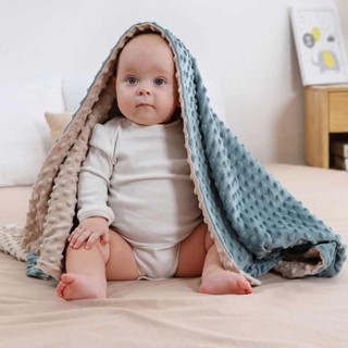 豆豆毯 兒童棉被 豆豆絨毯嬰兒安撫毛毯子兒童雙層被子蓋毯空調被新生兒寶寶超柔軟
