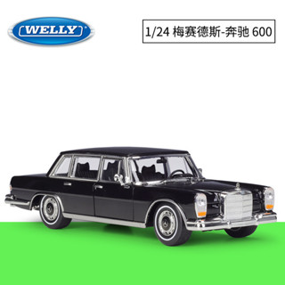 WELLY威利1:24Mercedes Benz 1963賓士600轎車模擬合金汽車模型