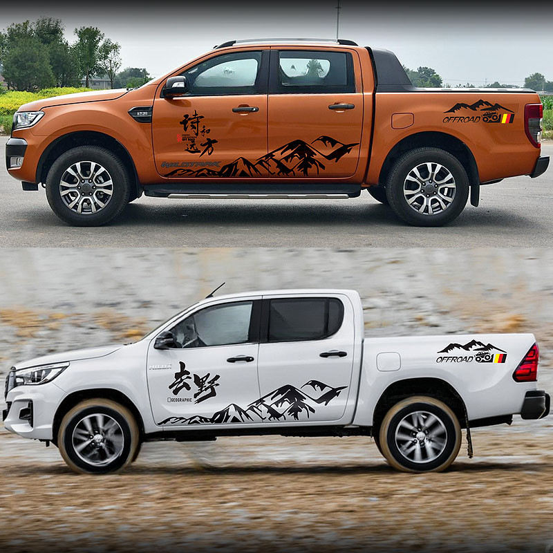 Toyota Hilux 改裝 配件 REVO ROCCO 車貼 車身拉花 車身貼紙 裝飾貼紙 車身飾條