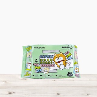 全新現貨》屈臣氏 純淨無香植物纖維嬰兒柔濕巾 20片
