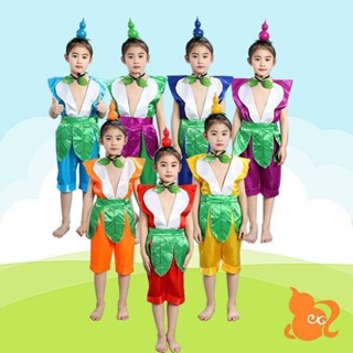 表演服 8945人好評兒童葫蘆娃cos服成人表演親子六一演服幼兒園卡通衣服環保套裝/3.5