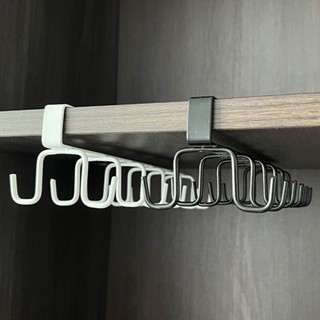 廚房多功能排鈎置物架免打孔吊櫃門卡夾掛鈎鍋剷勺臺麵收納整理架