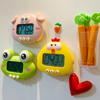現貨現貨 計時器冰箱貼多功能磁貼個性創意定時器磁鐵動物磁吸廚房立體裝飾