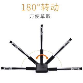 [現貨現髮]晨光帶綫臺筆創意辦公簽字筆前臺固定筆座桌上筆電話綫防丟筆銀行
